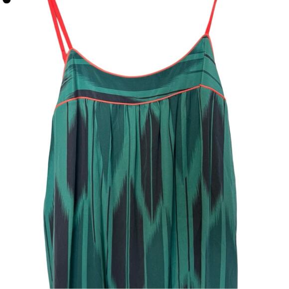 Twelfth Street by Cynthia Vincent Dress Women's Small Silk Maxi Teal Blue Green - Picture 5 of 7
